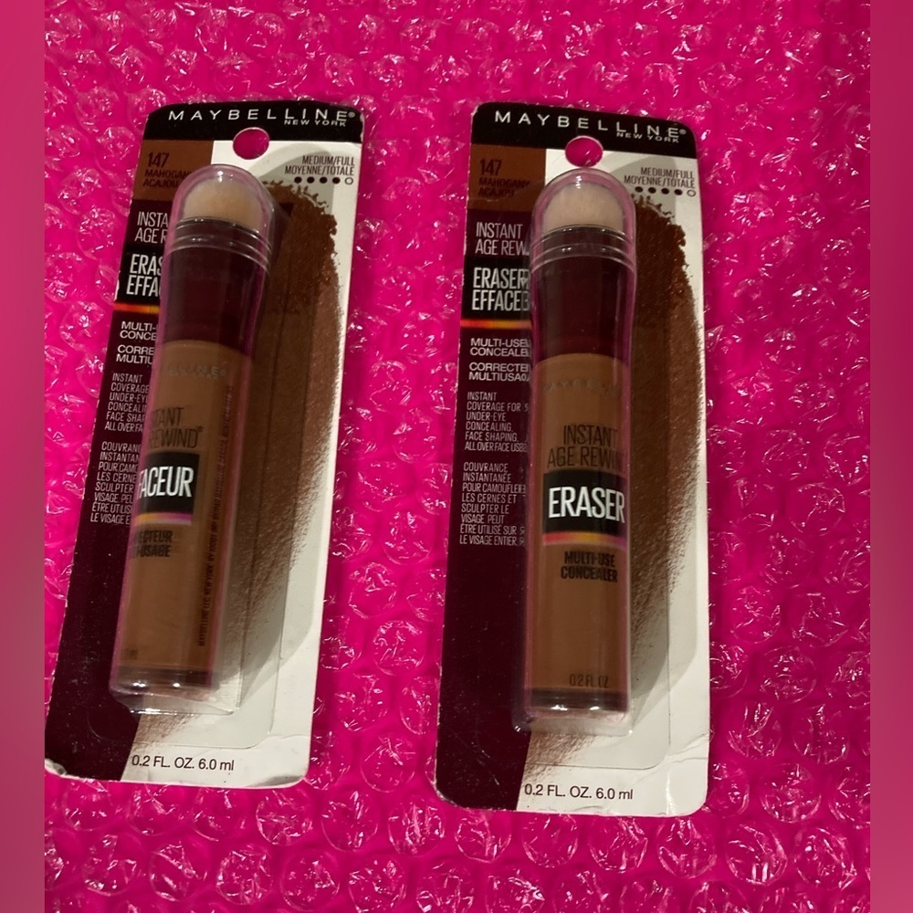 💫 2x Maybelline ERASER INSTANT AGE REWIND Multi-use CONCEALER; Mahogany 147 - Picture 15 of 15